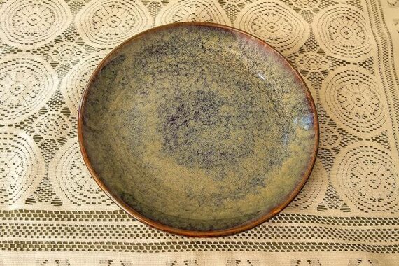 Dolni Studio Navy-blue Copper 10? dinner plate Antariksha