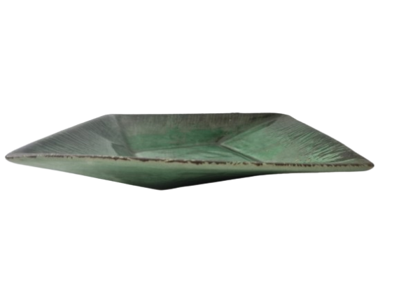 Dolni Studio Platter Green Browne Aranya Collection 8" x 8" Serving Platter